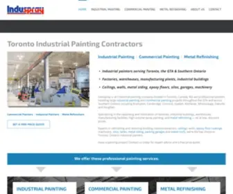 Induspray.com(Industrial Painting Contractor Company in Toronto) Screenshot