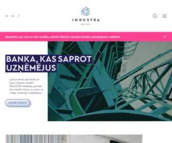 Industra.finance(Banka, kas saprot uzņēmējus) Screenshot