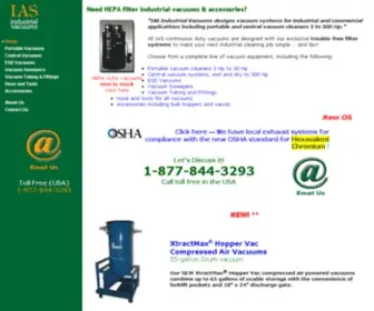 Industrial-Vacuum-Cleaner.com(ULPA & HEPA Industrial Vacuum Cleaners) Screenshot