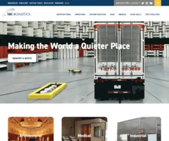 Industrialacoustics.com(Market Leader In Sound Control & Acoustics) Screenshot