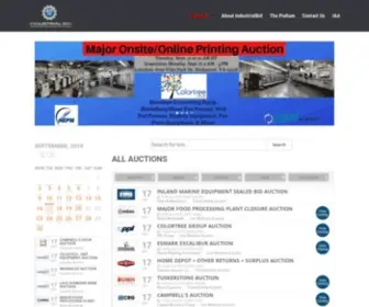Industrialbid.com(Industrial Auctioneers Association Auction Portal) Screenshot