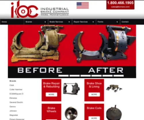 Industrialbrakemars.com(Industrial Brake Company) Screenshot