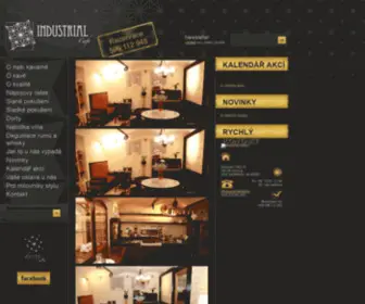 Industrialcafe.cz(Hlavní stránka) Screenshot