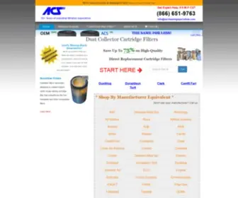Industrialcartridgefilters.com(Dust Collector Filters) Screenshot
