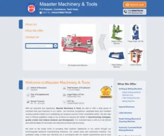 Industrialengineeringmachines.com(Maaster Machinery & Tools) Screenshot