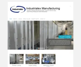 Industrialex.com(Industrialex Manufacturing) Screenshot