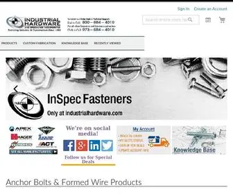 Industrialhardware.com(Industrial Hardware and Specialties) Screenshot