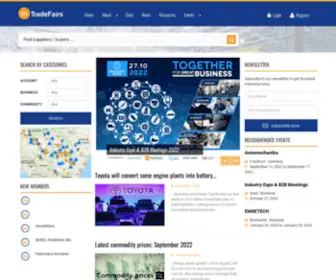 Industrialin.com(Leading Platform for Trade Fairs) Screenshot