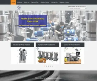 Industrialoilpressmachine.com(Quality Industrial Oil Press Machine & Hydraulic Oil Press Machine factory from China) Screenshot