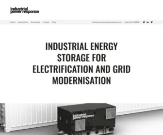 Industrialpowerresponse.com(Energy Storage) Screenshot