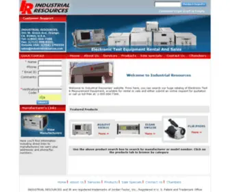 Industrialresources.com(Rent Test Equipment) Screenshot