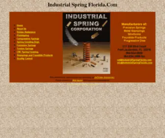 Industrialspringflorida.com(Industrial Spring Corp) Screenshot