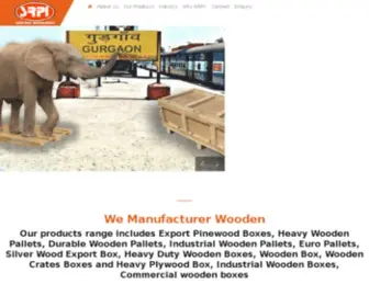 Industrialwoodenboxes.com(Shriram Packaging Industry Gurgaon) Screenshot