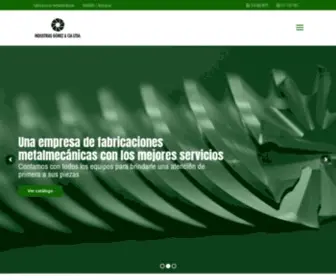 Industriasgomez.com(Fabricaciones metalmecánicas en Medellín) Screenshot