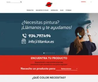 Industriastitan.es(Pinturas y Esmaltes de Colores Titanlux) Screenshot