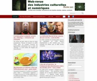 Industrie-Culturelle.fr(Web-revue des industries culturelles et num胷iques) Screenshot