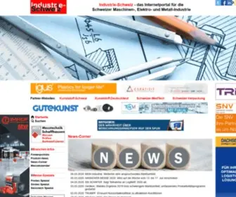 Industrie-SChweiz.ch(Das Industrie Portal für den Maschinenbau) Screenshot