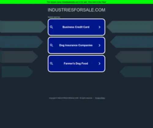 Industriesforsale.com(Industriesforsale) Screenshot