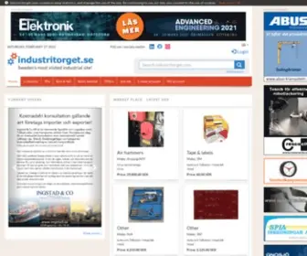 Industritorget.com(Swedens most visited industrial site) Screenshot