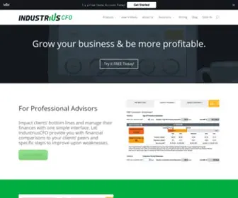 IndustriuscFo.com(IndustriusCFO Financial Analysis Software) Screenshot