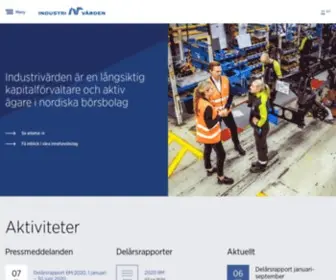 Industrivarden.se(Välkommen till Industrivärden) Screenshot