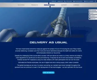Industronic.com(THE ENGINEERS OF COMMUNICATION) Screenshot