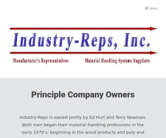 Industry-Reps.com(Manufacturer's Representatives & Material Handling Systems Suppliers) Screenshot