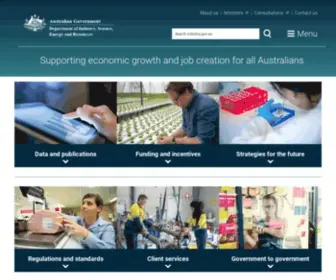 Industry.gov.au(Department of Industry) Screenshot