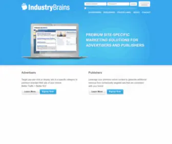 Industrybrains.com(Pay per click) Screenshot
