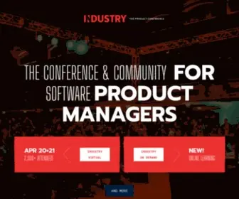 Industryconference.com(The Product Conference) Screenshot