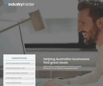 Industryinsider.net(Helping Australian businesses compare the best deals) Screenshot