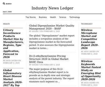 Industrynewsledger.com(Industry News Ledger) Screenshot