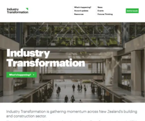 Industrytransformation.nz(Industry Transformation) Screenshot