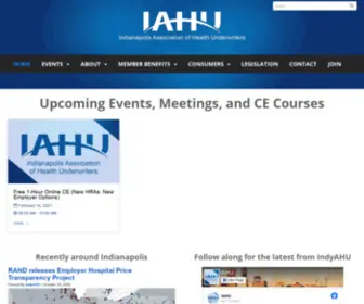 Indyahu.org(Indianapolis Association of Health Underwriters) Screenshot