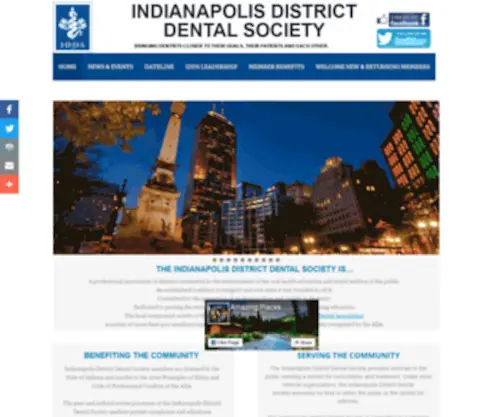 Indydentalsociety.org(Home Indianapolis District Dental Society) Screenshot