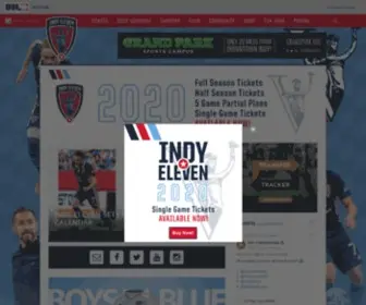 Indyeleven.com(Indy Eleven) Screenshot