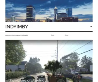 Indyimby.com(Advocate for increasing density in central Indiana) Screenshot