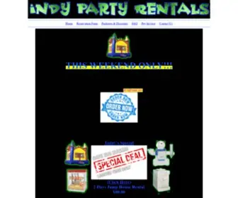 Indypartyrentals.com(Indianapolis Party Rentals) Screenshot