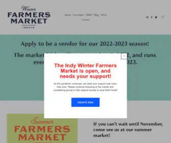 Indywinterfarmersmarket.org(The Indy Winter Famers Market) Screenshot