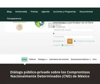 Inecc.gob.mx(Instituto Nacional de Ecología y Cambio Climático) Screenshot
