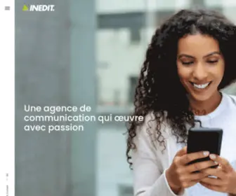 Inedit-Conseil.fr(Agence de communication) Screenshot