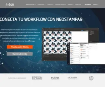 Inedit.com(Soluciones digitales para la industria textil) Screenshot