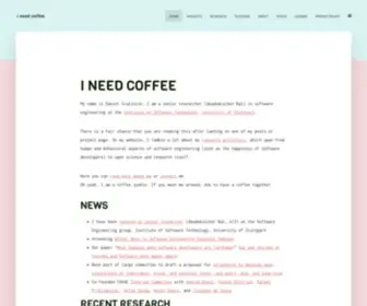 Ineed.coffee(Ramblings of Daniel Graziotin) Screenshot