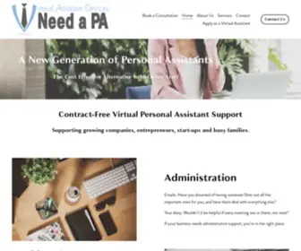 Ineeda-PA.co.uk(Virtual Assistant Services) Screenshot