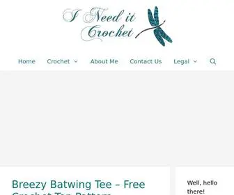 Ineeditcrochet.com(I Need It Crochet Designs) Screenshot