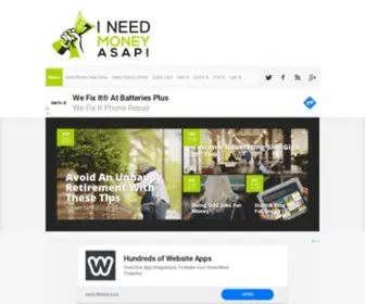 Ineedmoneyasap.com(I need money ASAP) Screenshot