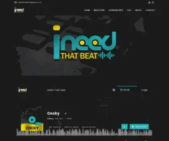 Ineedthatbeat.com(Hip Hop Beats For Sale) Screenshot