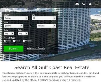 Ineedtobeatthebeach.com(Gulf Coast Real Estate) Screenshot