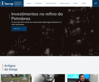 Ineep.org.br(Instituto de Estudos Estratégicos de Petróleo) Screenshot