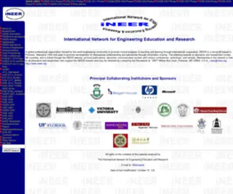 Ineer.org(International Network for Engineering Education & Research) Screenshot